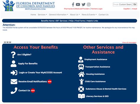 This Fact Sheet provides a general description of the Food Assistance Program. The Department of Children and Families (DCF) determines eligibility for public assistance programs in Florida. State Statute, Administrative Rule and federal regulations contain specific eligibility policy. Note: Eligibility standards are subject to change October ... 